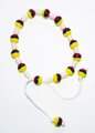 Handmade Tricolor Beaded Bracelet, Colombian Unisex Jewelry