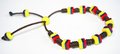 Handmade Tricolor Beaded Bracelet, Colombian Style