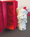 Vintage Set 2000 Madison Avenue Porcelain Two Angels Christmas Ornament In Keepsake Box