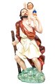 St. St. Christopher Beautiful Statue, Antique Style, 13 Inch Resin Figure