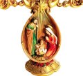French Style Holy Family Candle 13.8"   Beautiful Protection Statue for All Families and Homes