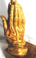 Vintage 90's Exquisite Ceramic Atlantic Mold Sculpture of Praying Hands