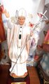 Saint John Paul II Resin Figure, Catholic Pope Statue, Christian Home Decoration (13 Inch)