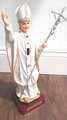 Saint John Paul II Resin Figure, Catholic Pope Statue, Christian Home Decoration (13 Inch)