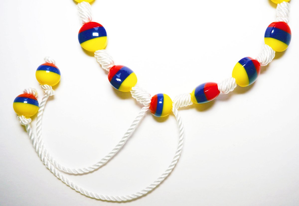 Handmade Tricolor Beaded Bracelet, Colombian Unisex Jewelry