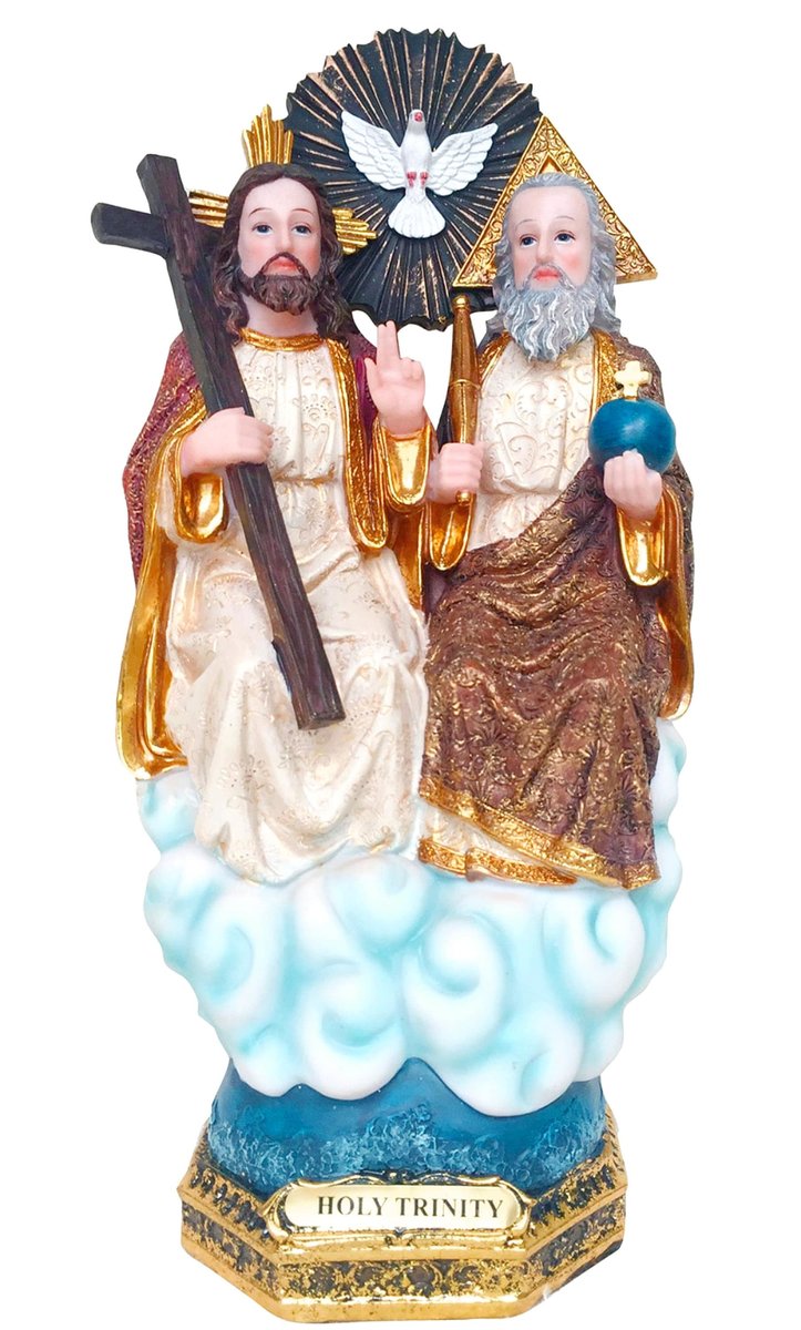 Holy Trinity Religious Statue Figurine 12"  Trinidad Religious Catholic Gift  Art