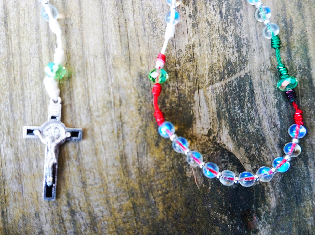 Handmade Virgen Guadalupe Rosary Centerpiece – Catholic Gift