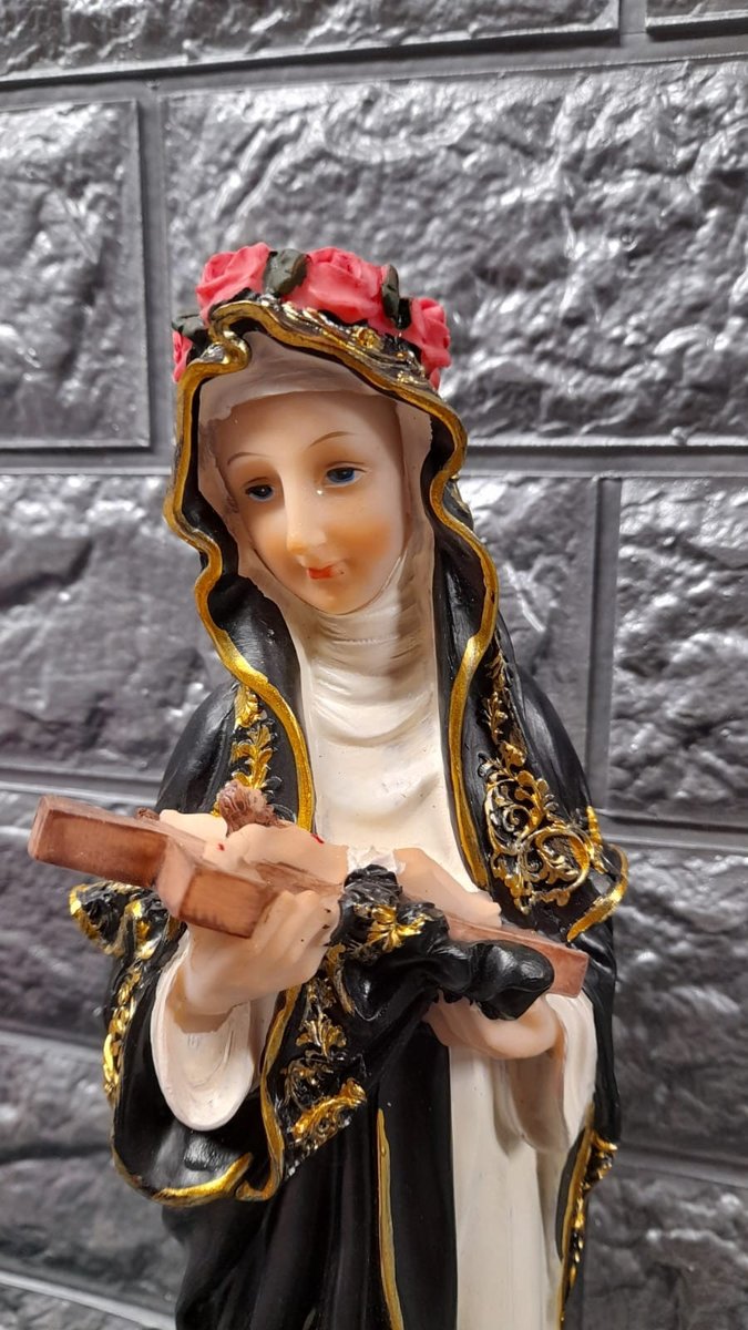 Saint Therese Statue, 13 Inch Resin, Roman Catholic Church