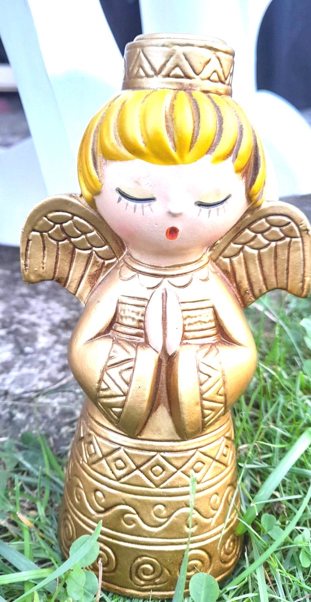 Vintage Japanese Angel Candleholders, Mid Century Christmas Decor (Set of 2)