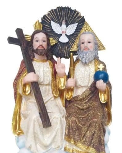 Holy Trinity Religious Statue Figurine 12"  Trinidad Religious Catholic Gift  Art
