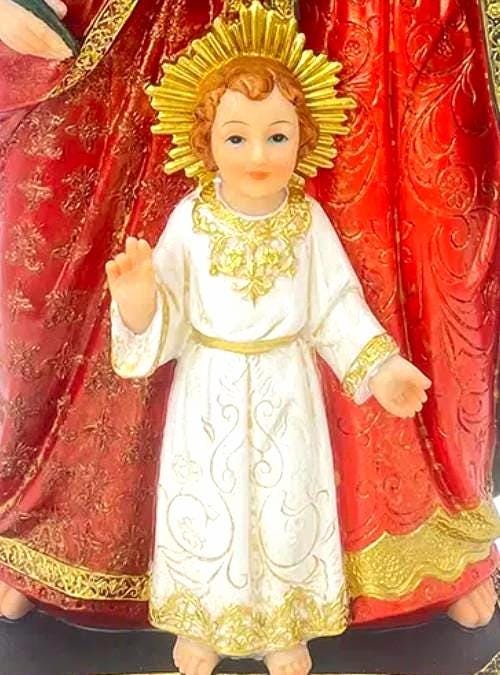 The Holy Family  16" consists of the Child Jesus, the Virgin Mary, and Saint Joseph Beautiful Protection Statue for All Families and Homes