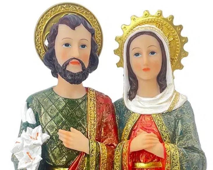 The Holy Family  16" consists of the Child Jesus, the Virgin Mary, and Saint Joseph Beautiful Protection Statue for All Families and Homes