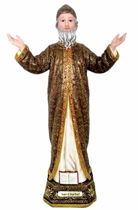 St Charbel Statue 12″ Renaissance Collection Home Décor  Style 13 Inch Venerated Catholic Church