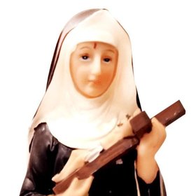 Vintage Saint Rita of Cascia Statue was an Italian Augustinian Nun experienced as a partial stigmata "Patroness of Impossible Causes"