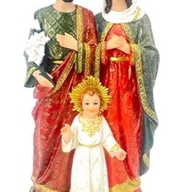 The Holy Family  16" consists of the Child Jesus, the Virgin Mary, and Saint Joseph Beautiful Protection Statue for All Families and Homes