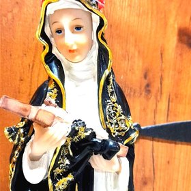 Saint Therese Statue, 13 Inch Resin, Roman Catholic Church