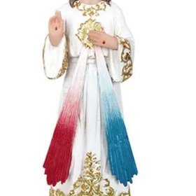 Divine Mercy Jesus Statue 9 Inch Catholic Religious Figurine, Resin Christ Sculpture for Home Altar Decor Spiritual Christian Gifts Prayer